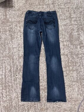 Cowgirl Tuff Dark Blue Boot Cut Jeans